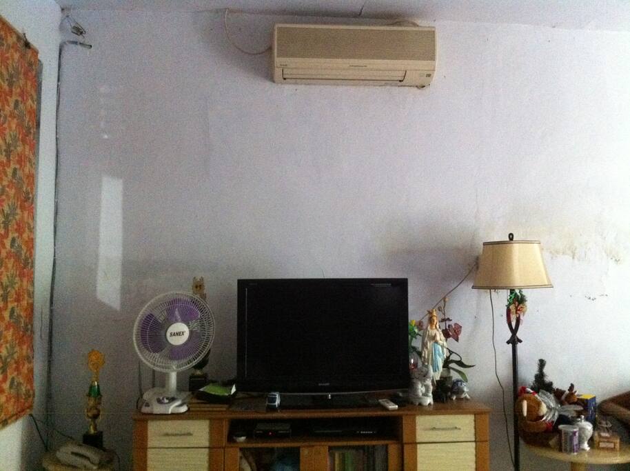 living room. tv cable and wifi around the house.