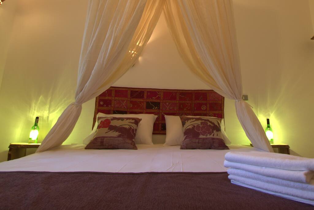 The master bedroom with uninterrupted sea view