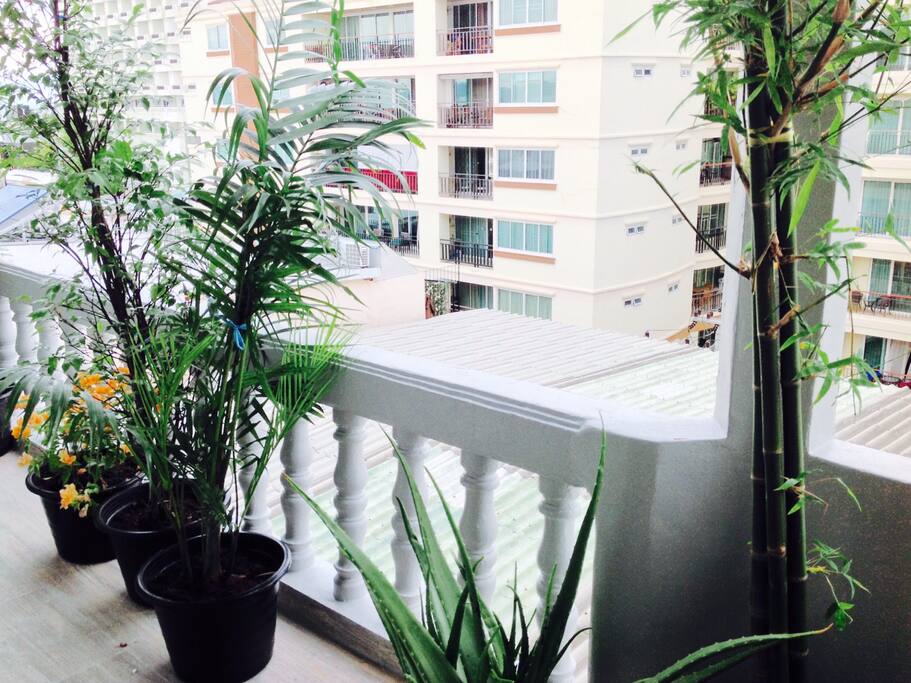 Large patio.