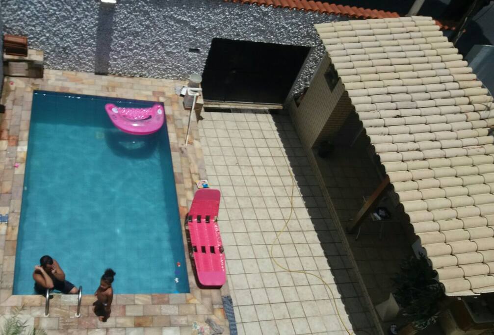 Piscina vista de cima