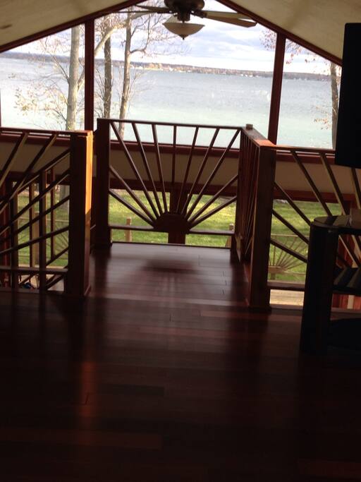 View from the upstairs loft/bedroom