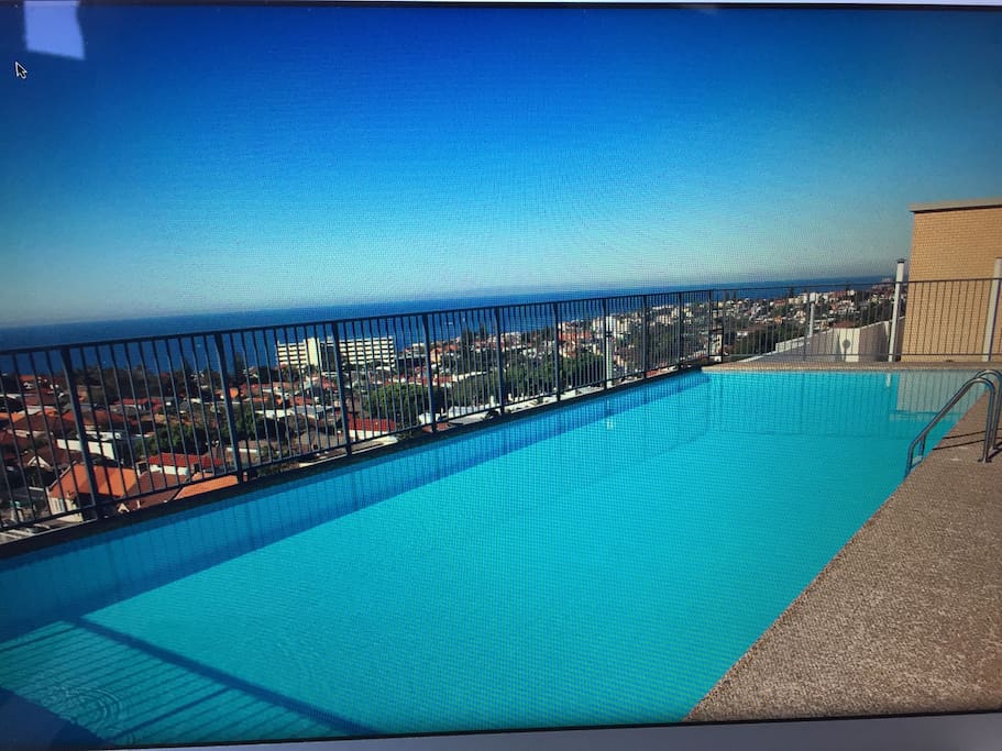 Relax in the rooftop pool