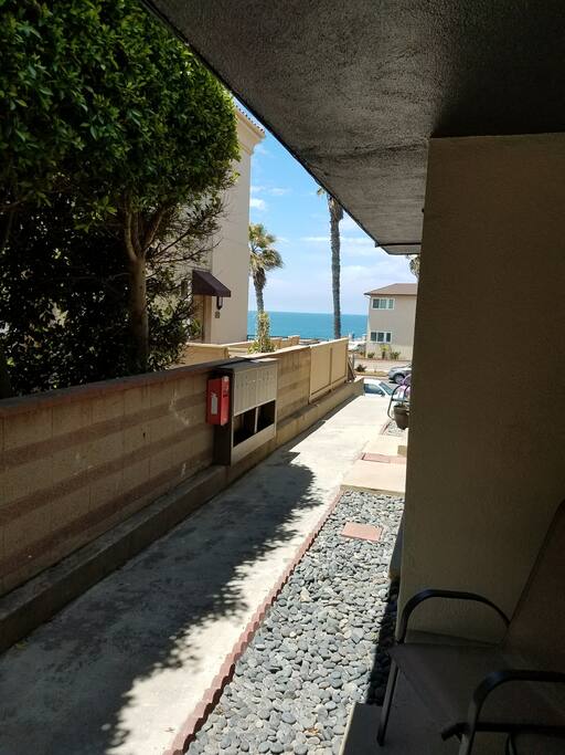 From my porch- peekaboo ocean view!