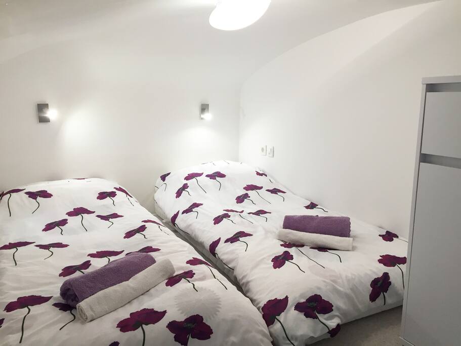 Sleeping part accessible with ladder