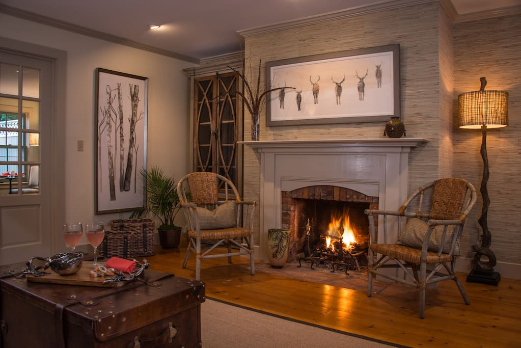 Stylish Living Room with Unique Art and Furnishings