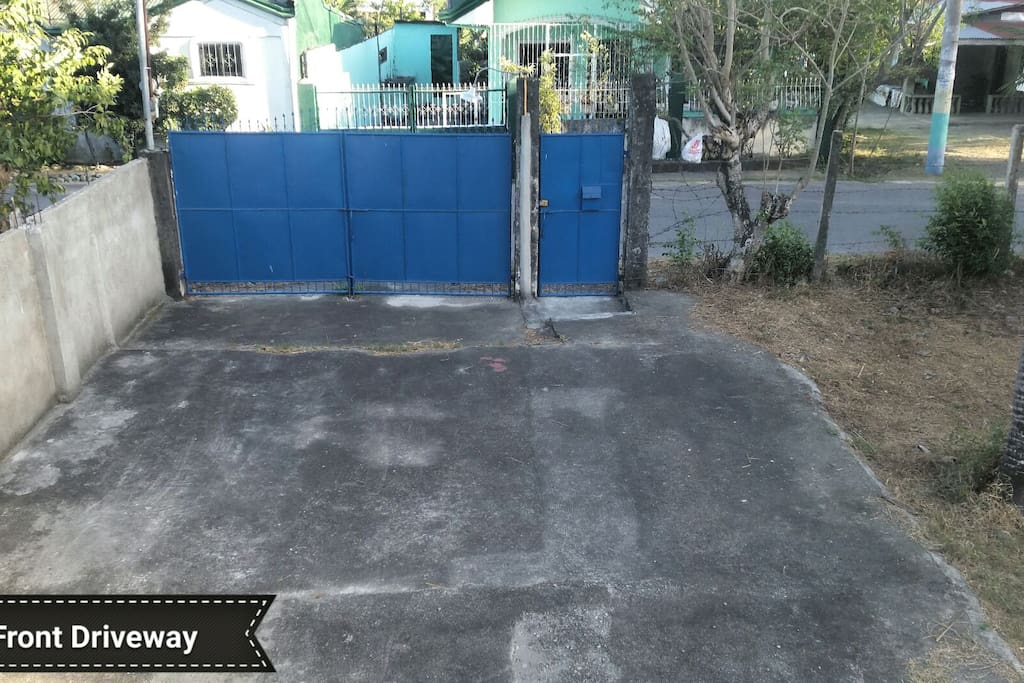 The driveway.