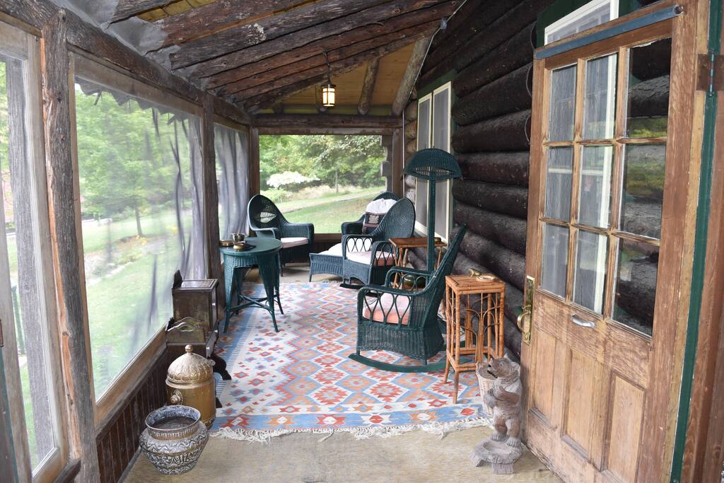 More front porch lounging space