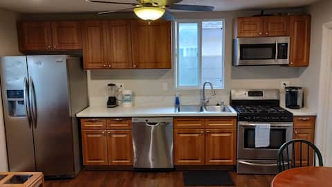 Two bedroom, two bathroom unit & laundry room.