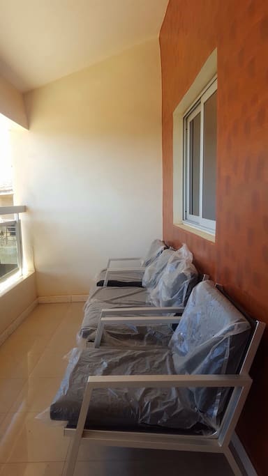 La terasse de la chambre.