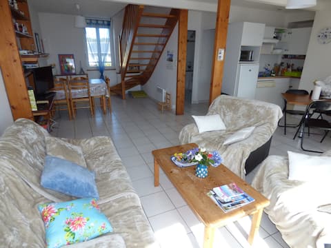 Top performing Airbnb: Ploumanach Apt 100 m from beach, south-facing terrace, parking in Perros Guirec