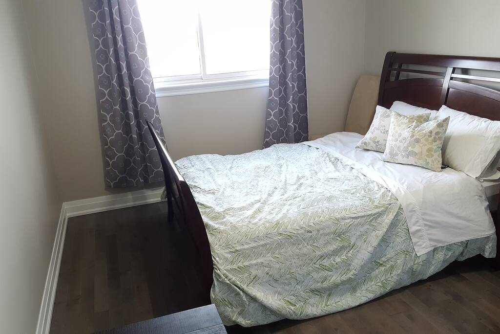 Queen sized bed