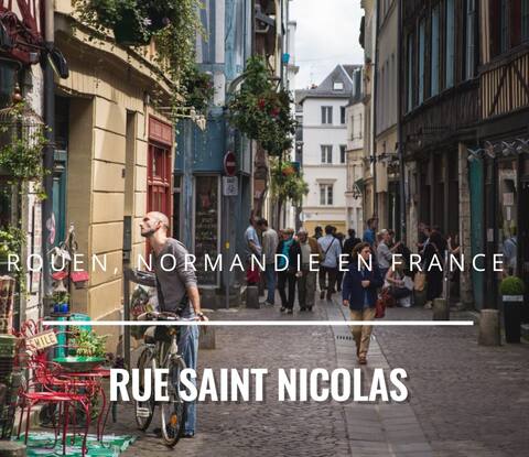Studio ★hypercentre★Rouen, Rue Saint Nicolas.