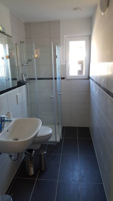 Private bathroom with shower