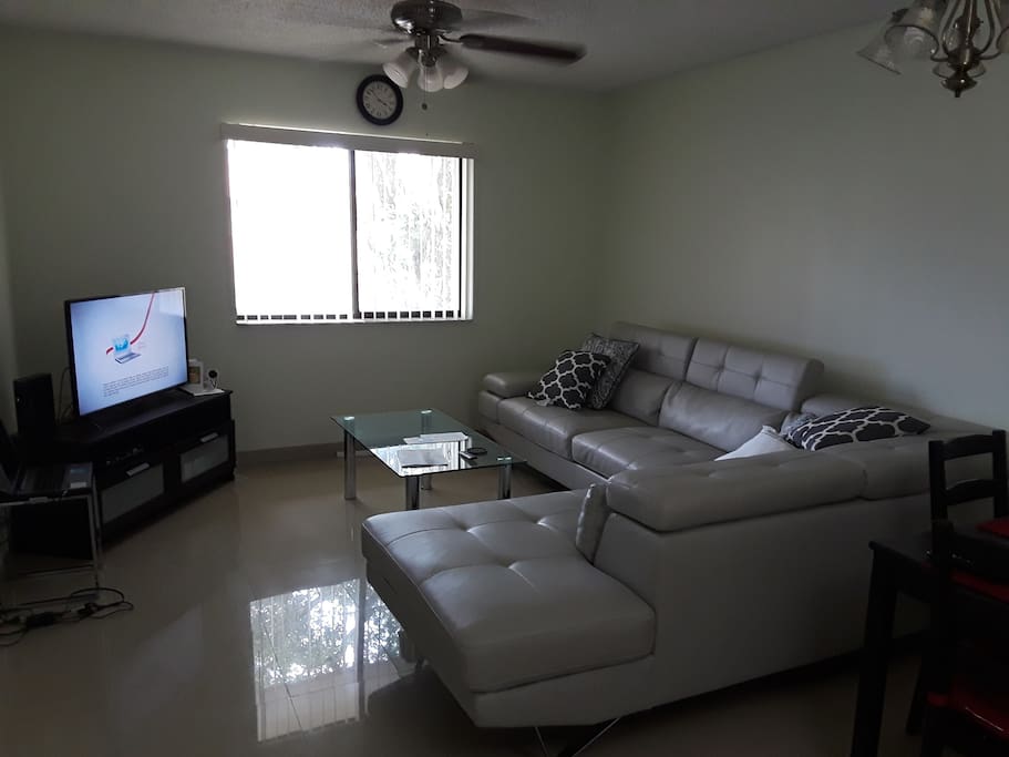 Living room with very comfortable Sofa.
