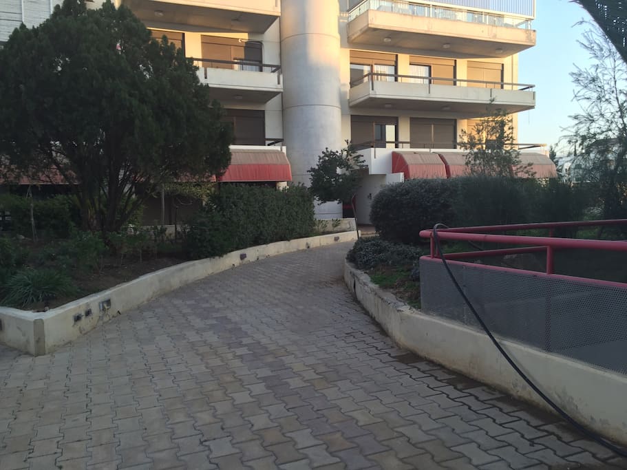 The complex entrance