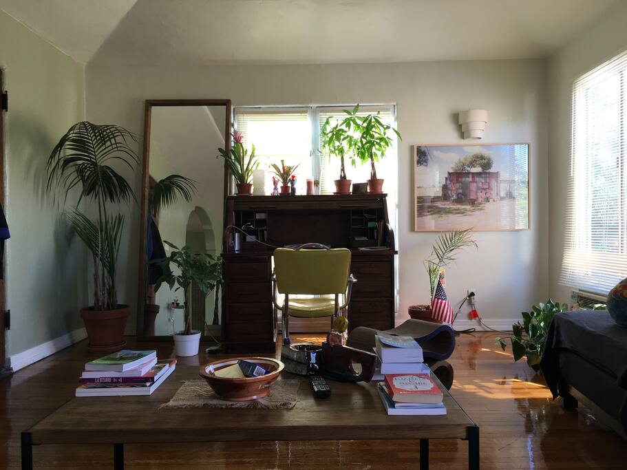 living room working area on granny's desk