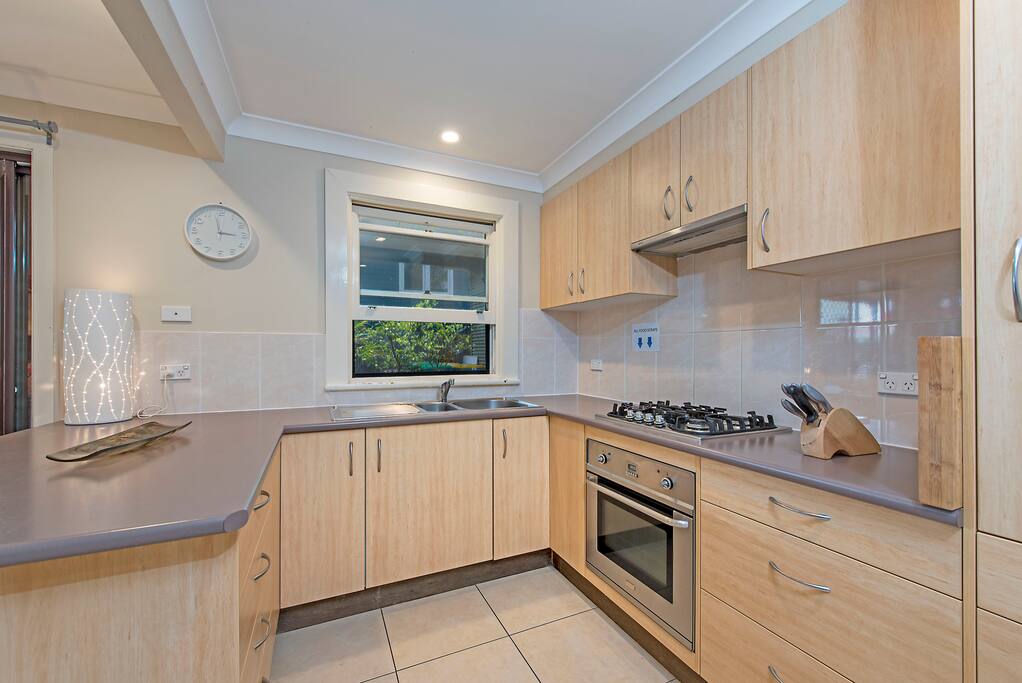 Well appointed kitchen.