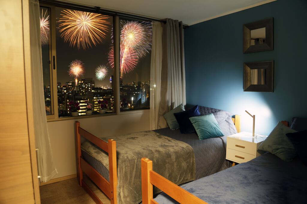 New Year's Fireworks spectacular view!
