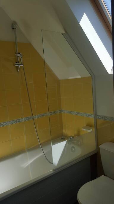 Salle de bain avec toilettes