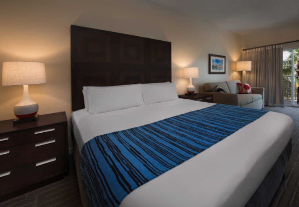 King bed in Master bedroom