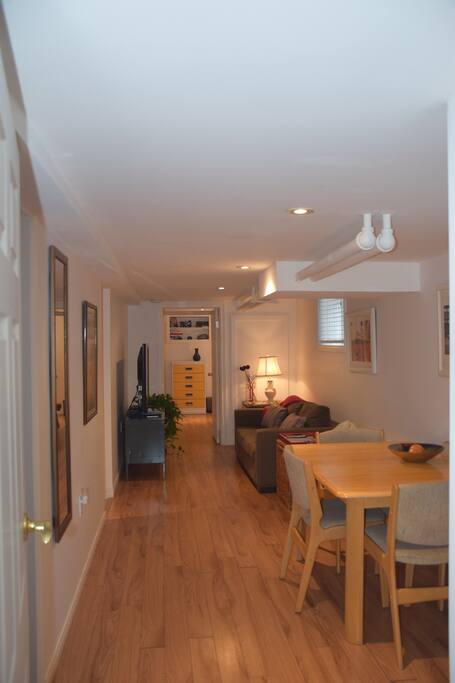 Good sized bright one-bedroom basement apartment
