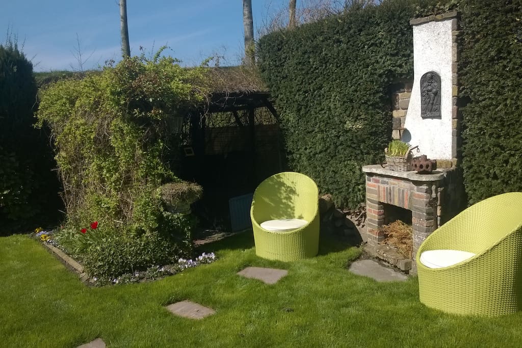 Genieten bij de open haard