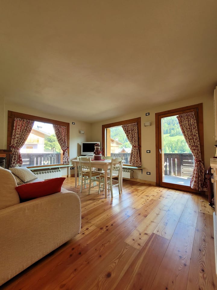 Charming flat with a fireplace