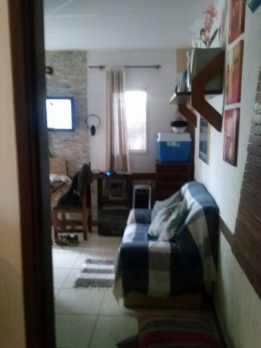 Sala com sofa cama