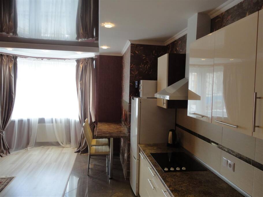 living/kitchen area