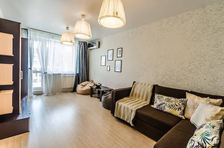 Apartment at Volga beach in the city center