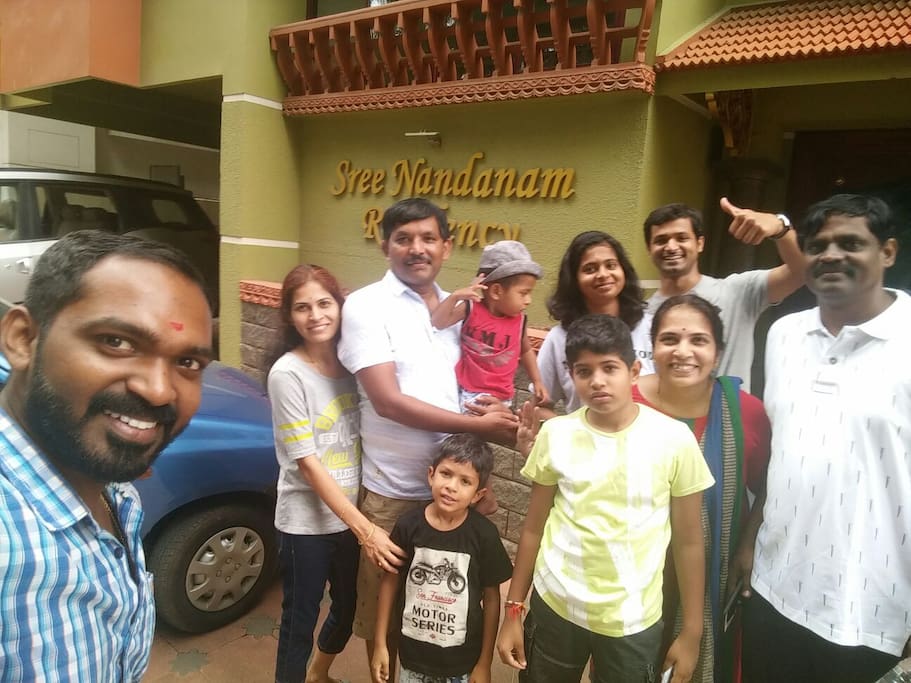 Navin and family from Bangalore