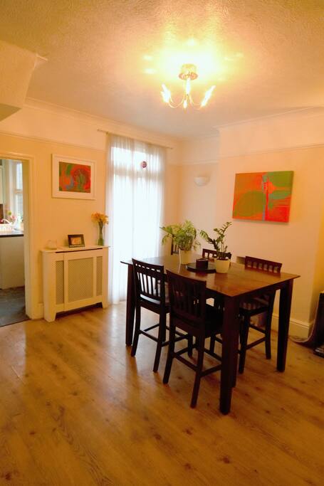 Dining area if you want to bring some food to eat or have breakfast provided