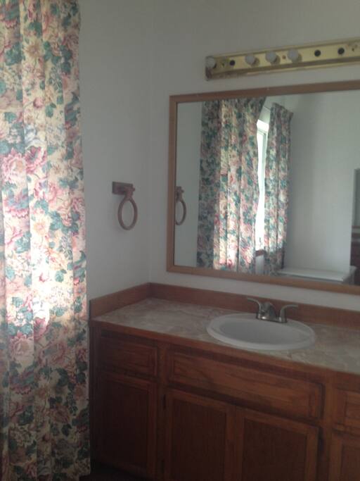 Full bathroom and vanity