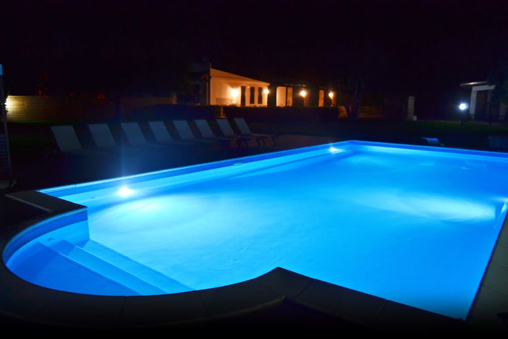 Pool in the night