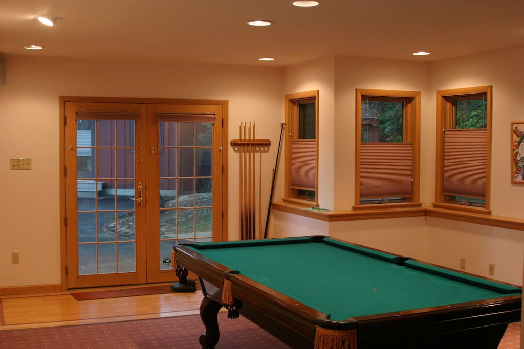 Billiards convertible to Ping-Pong Table, 1st floor