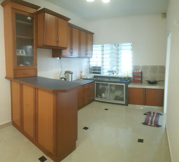 Dry kitchen area