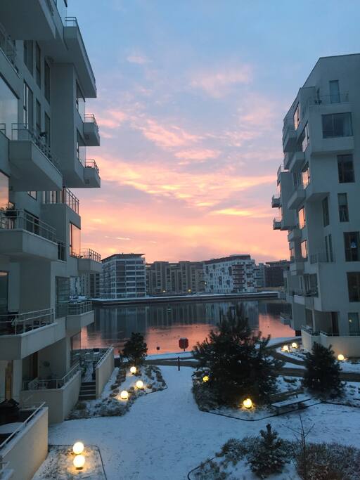 The view from the apartment