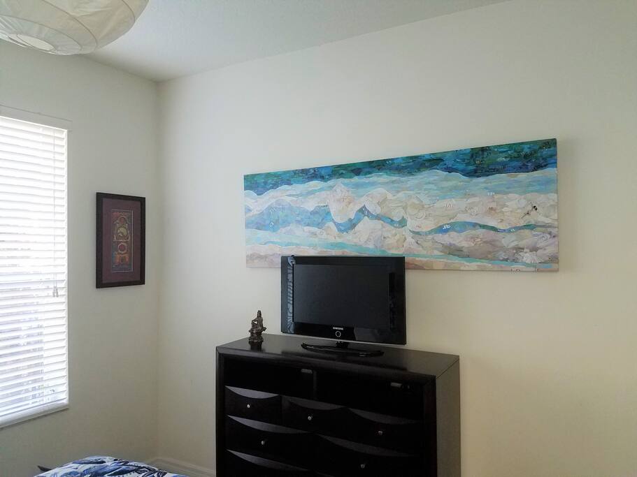 Downstairs Bedroom. Dresser/TV