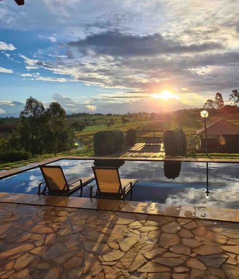 Canastra House + Pool, Fireplace and Nature