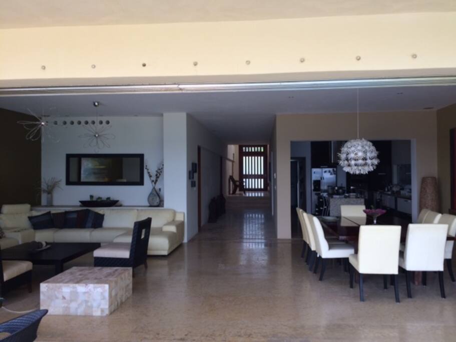 Open living areas