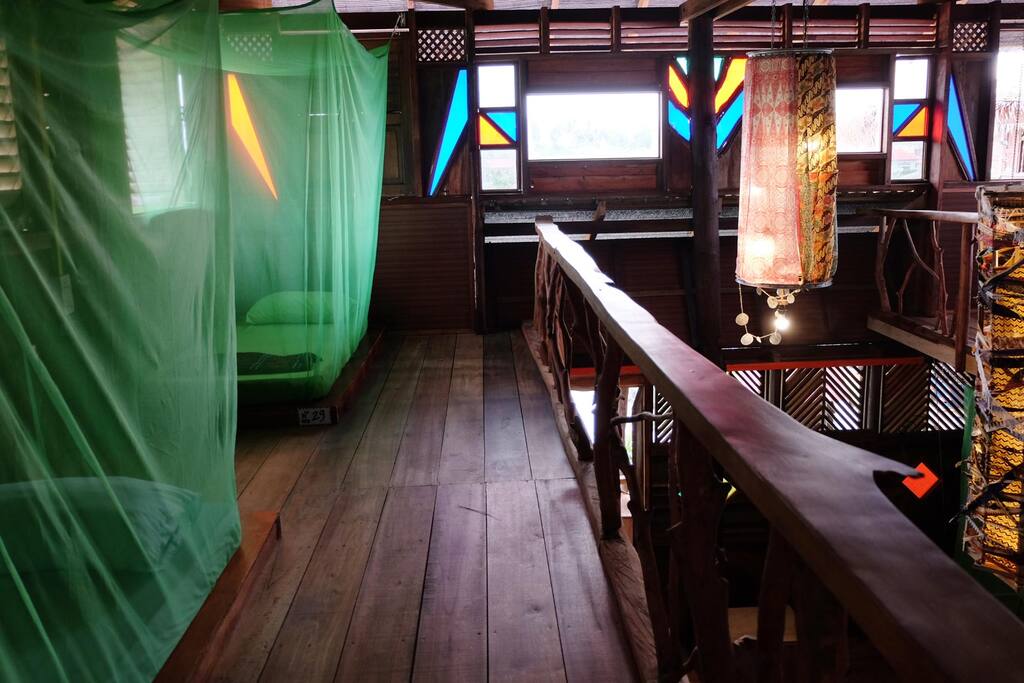 second floor with japanese style beds