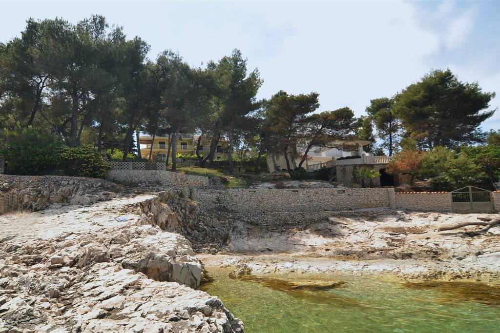 View on the house from the beach