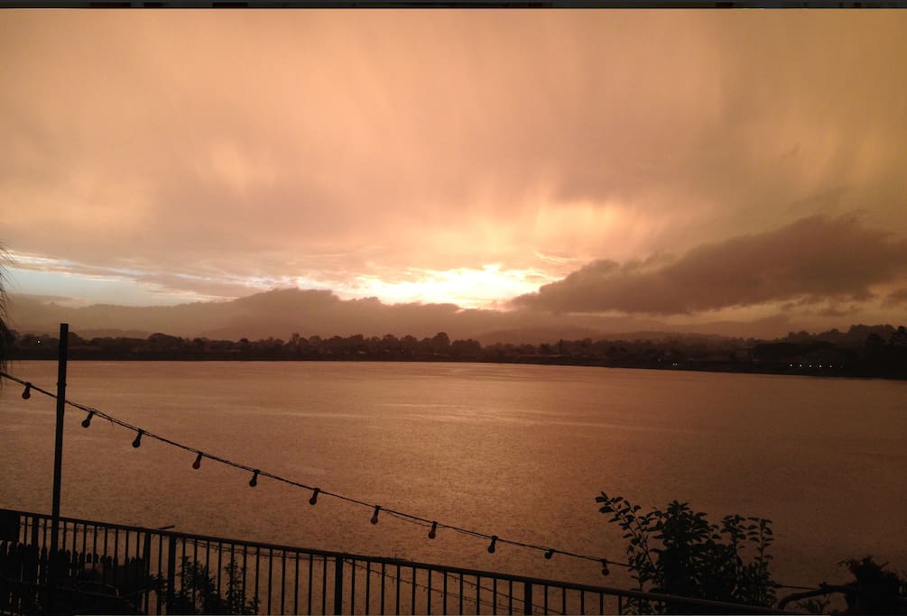 Sunset from backyard
