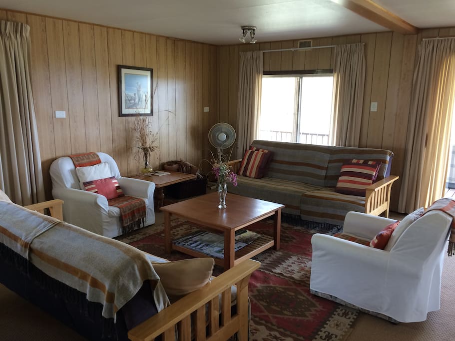 Lounge with sleeper couches