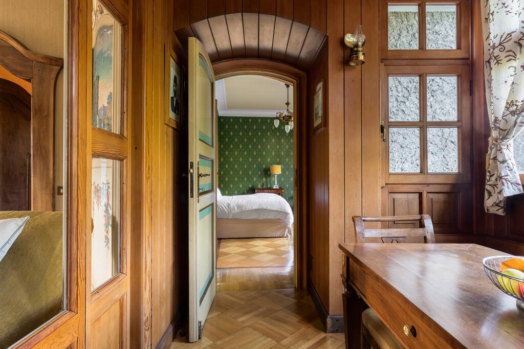 View from the living room (bow window)
