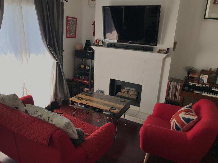 living room with Balcony access