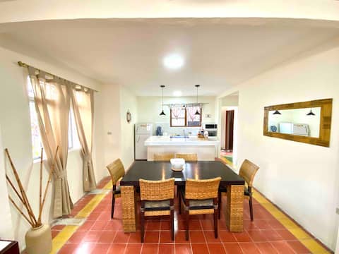 Excellent house, location one block from the sea