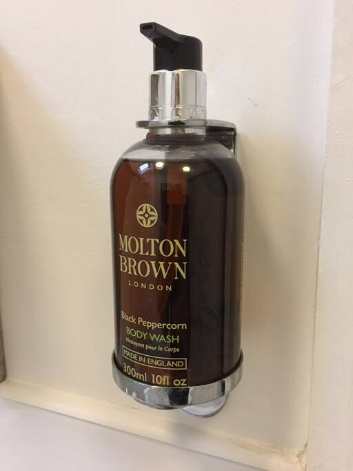 Luxurious Molton Brown toiletries