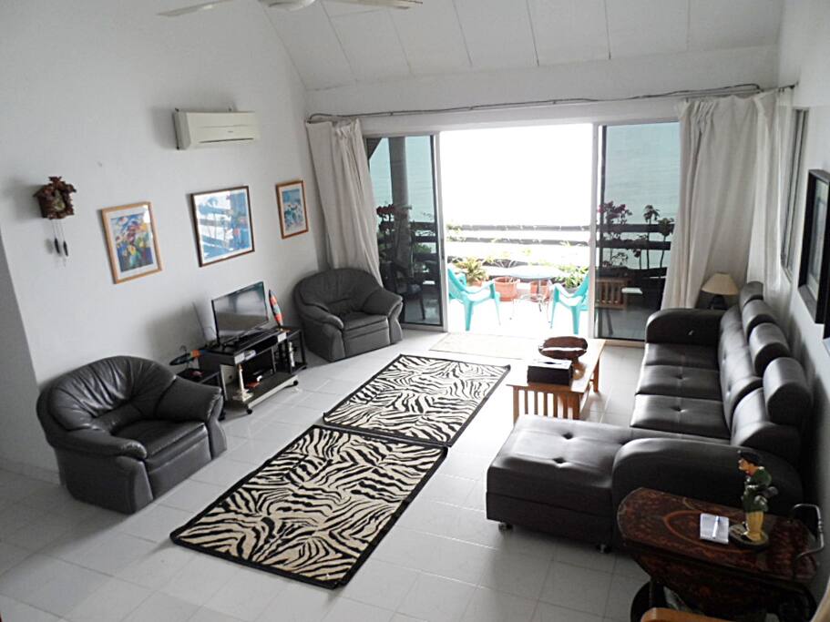 Spacious Lounge area leading to balcony.