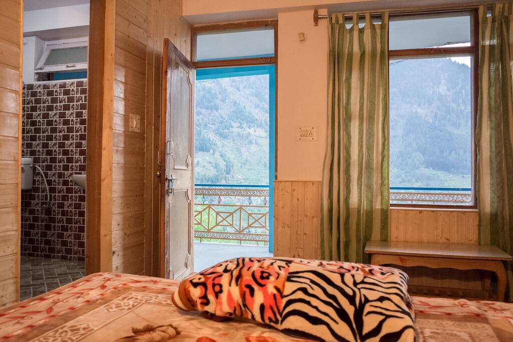 Mountain views from bed